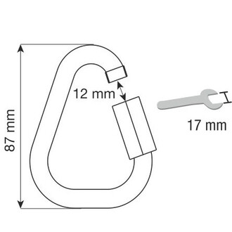 Maglia Delta in acciaio inox da 10 mm