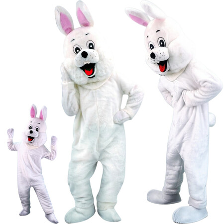Mascotte Lapin Blanc