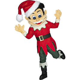 Red Elf Mascot