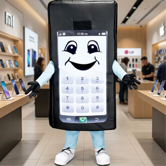 Mascotte Téléphone Portable