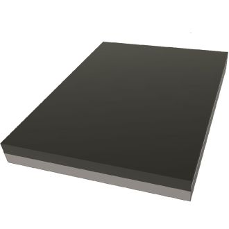 Matelas réception monobloc 20cm noir 2x1.5