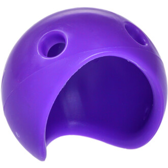Nez en silicone violet de forma arrondie, avec deux ouvertures, conçu pour les brinquedos de jonglerie.