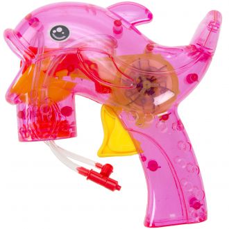 Pistolet à bulles dauphin rose