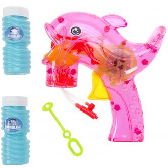 Pistolet en forme de dauphin rose avec accessoires