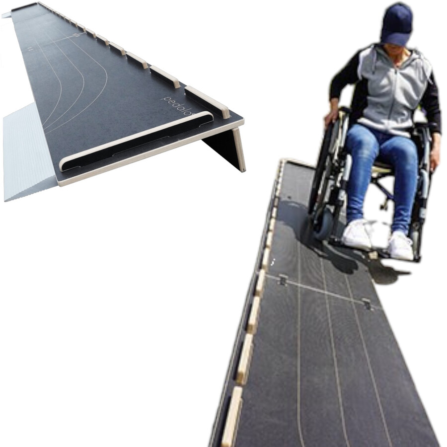 Plan Incliné En Bois 5 Angles – Stretching Mollets, 300 Lbs, 25° à 45°, Pliable, Avec Guide D’entraînement