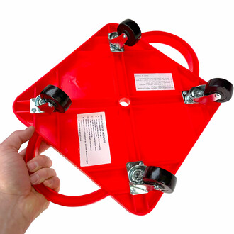 Roller board with rounded corners for greater safety during activities.