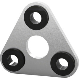 Triangular anchor plate