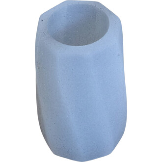 Poids Lumi Dragon Silicone bleu clair, texture granuleuse avec cavité circulaire sur le dessus, vue en gros plan.