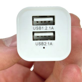 Dubbele USB-autoadapter