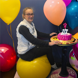 Sedile gonfiabile per compleanno