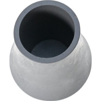 Quillon pour Acro Staff Gora vue de dessus, avec une forme conique, présentant une finition grise et une ouverture intérieure sombre.