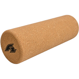 Rola Bola F2 en liège — cylindre long et arrondi en liège naturel beige avec le logo noir F2 sur le côté.