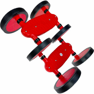 Le Rolla à 6 roues est une plateforme roulante ludique pour développer l'équilibre et la coordination des enfants.