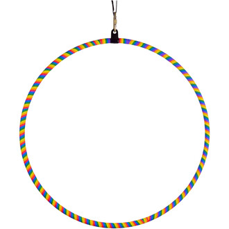 Snake Tape Prodigy Rainbow Juggling Hoop Hanging, Multicolored Rainbow Ribbon