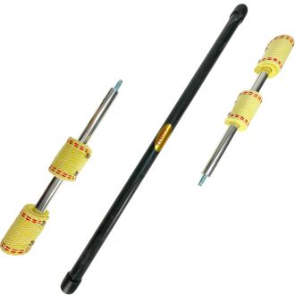 Staff feu cougar - mèche double 65mm