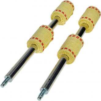 Staff feu cougar - mèche double 65mm