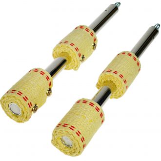 Staff feu cougar - mèche double 65mm