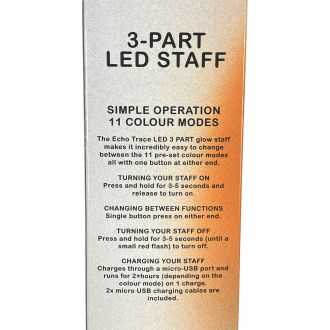 Echo Trace Uitneembare LED Staf