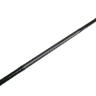 Spinning staff de jonglerie de 140 cm, couleur noire avec une surface lisse et des sections texturées pour une meilleure prise en main.