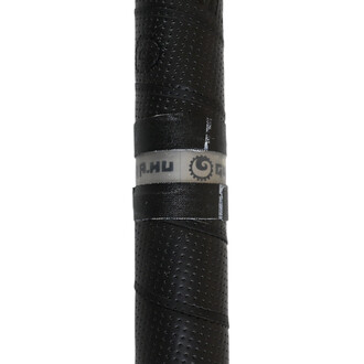 Bâton de contact Gora, enroulé de grip noir perforé, avec une bande blanche portant l'inscription G.HU. Le grip est conçu pour assurer une bonne prise en main.