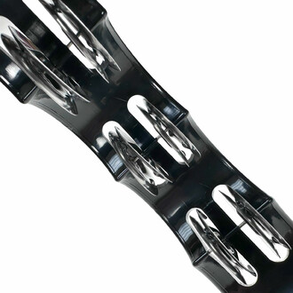 Tambourin aux dimensions pratiques et au poids léger, équipé de 32 cymbalettes pour une utilisation facile et agréable.