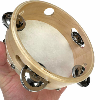 Tambourin ∅15cm à 8 Cymbalettes : Apportez du rythme à vos événements avec ce tambourin à 8 cymbalettes, facile à jouer et à transporter.