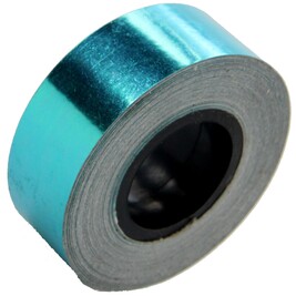 10m glanzende turquoise tape