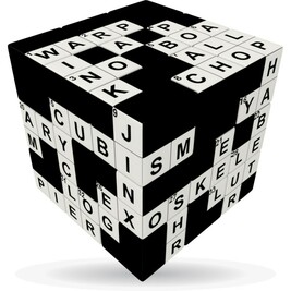 3x3x3 kruiswoordraadsel V-Cube