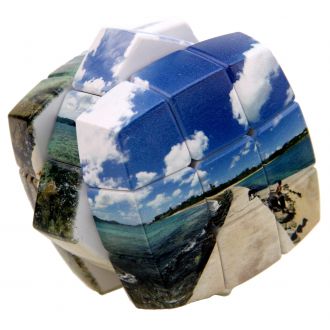zee oceaan vakantie v-kubus puzzel 3X3