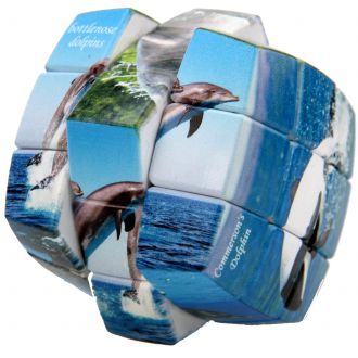 dauphins ocean mer v-cube puzzle 3X3 