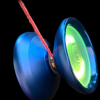 Multicoloured Aurora glowing yo-yo