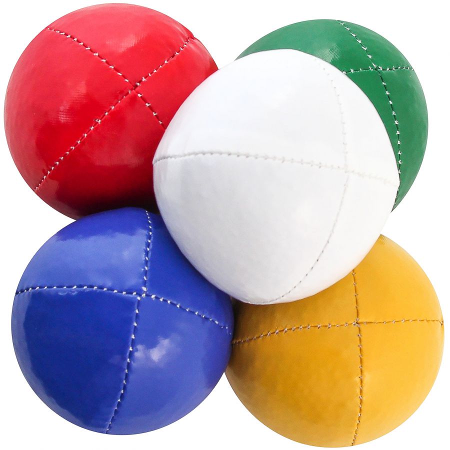 Jonglerie Balles outil pour les enfants et adultes 3Pcs jonglerie Balles Set Balles de cirque avec 4 Panneaux Design jeu doutils 