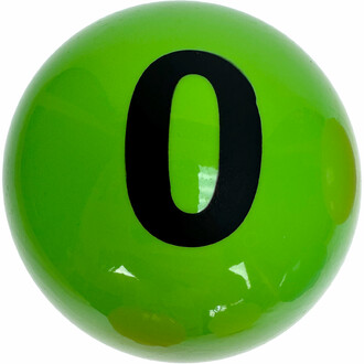 Balle portant le chiffre 0 [Ø18cm]