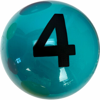 Balle portant le chiffre 4 [Ø18cm]