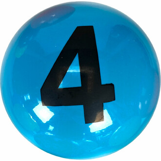 Balle numérotée avec le chiffre 4 : Transformez l'apprentissage des mathématiques en jeu