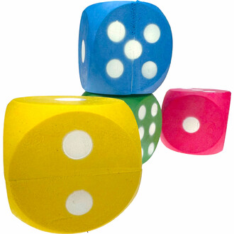These bouncing rubber dice are a great choice for recreation centers and after-school programs, providing varied activities for children.