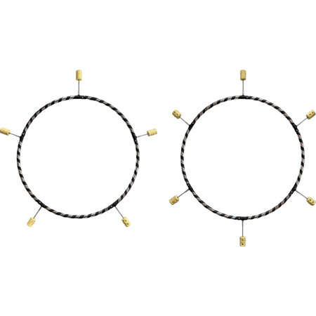 Gora Fire Hula-Hoop-Reifen (Polypropylen) – 5 oder 6 Dochte