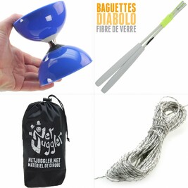 Kit Diabolo Carousel Roulement Bleu Blanc Blanc