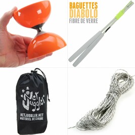 Kit Diabolo Carousel Roulement Orange Blanc Blanc