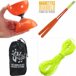 Kit Diabolo Carousel Roulement Orange Orange Jaune