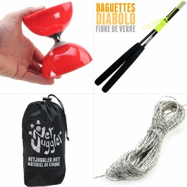 Kit Diabolo Carousel Roulement Rouge Noir Blanc