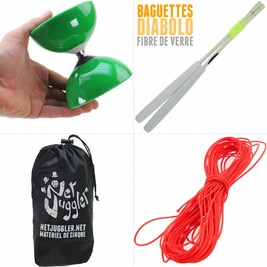 Kit Diabolo Carousel Roulement Vert Blanc Orange