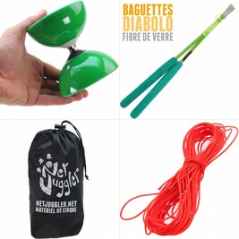 Kit Diabolo Carousel Roulement Vert Vert Orange
