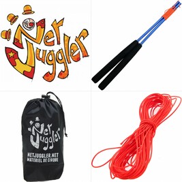 Kit Diabolo Jester a roulements Rouge et Blanc Bleu Orange