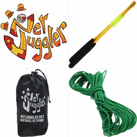Kit Diabolo Jester a roulements Rouge et Blanc doré Vert