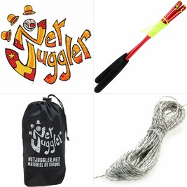 Kit Diabolo Jester a roulements Rouge et Blanc Rouge Blanc