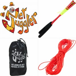 Kit Diabolo Jester a roulements Rouge et Blanc Rouge Orange
