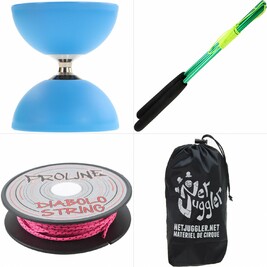 Kit Diabolo Orbiter Free Bleu Vert Rose
