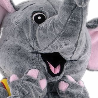 Elephant in Overalls Mascot