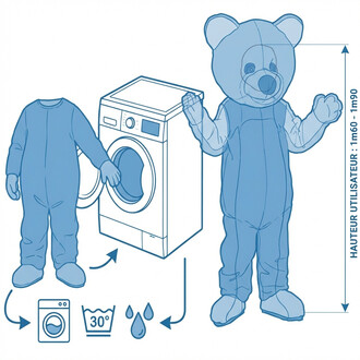 Mascotte Arthur Ours Brun